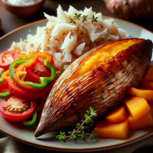 Nationalgericht Jamaika: #Roast Yam and Saltfish# (Rezept)