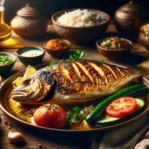 Nationalgericht Jemen: #Samak Mashwi# (Rezept)
