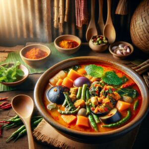 Nationalgericht Kambodscha: #Samlor Kako# (Rezept)