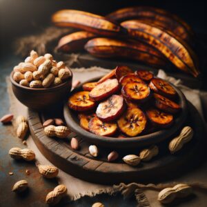 Nationalgericht Kamerun: #Roasted Plantains with Peanuts# (Rezept)