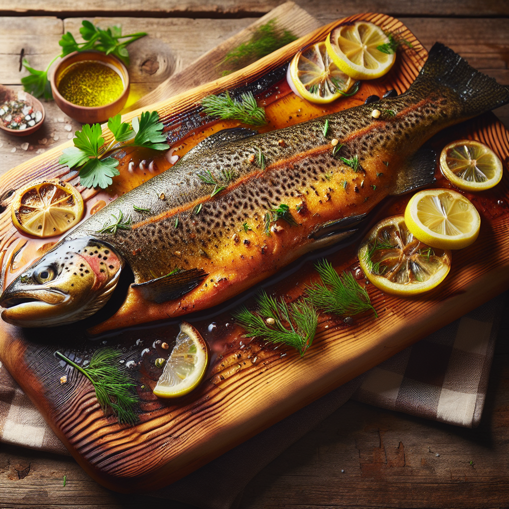Nationalgericht Kanada: Cedar-Baked Trout (Rezept)