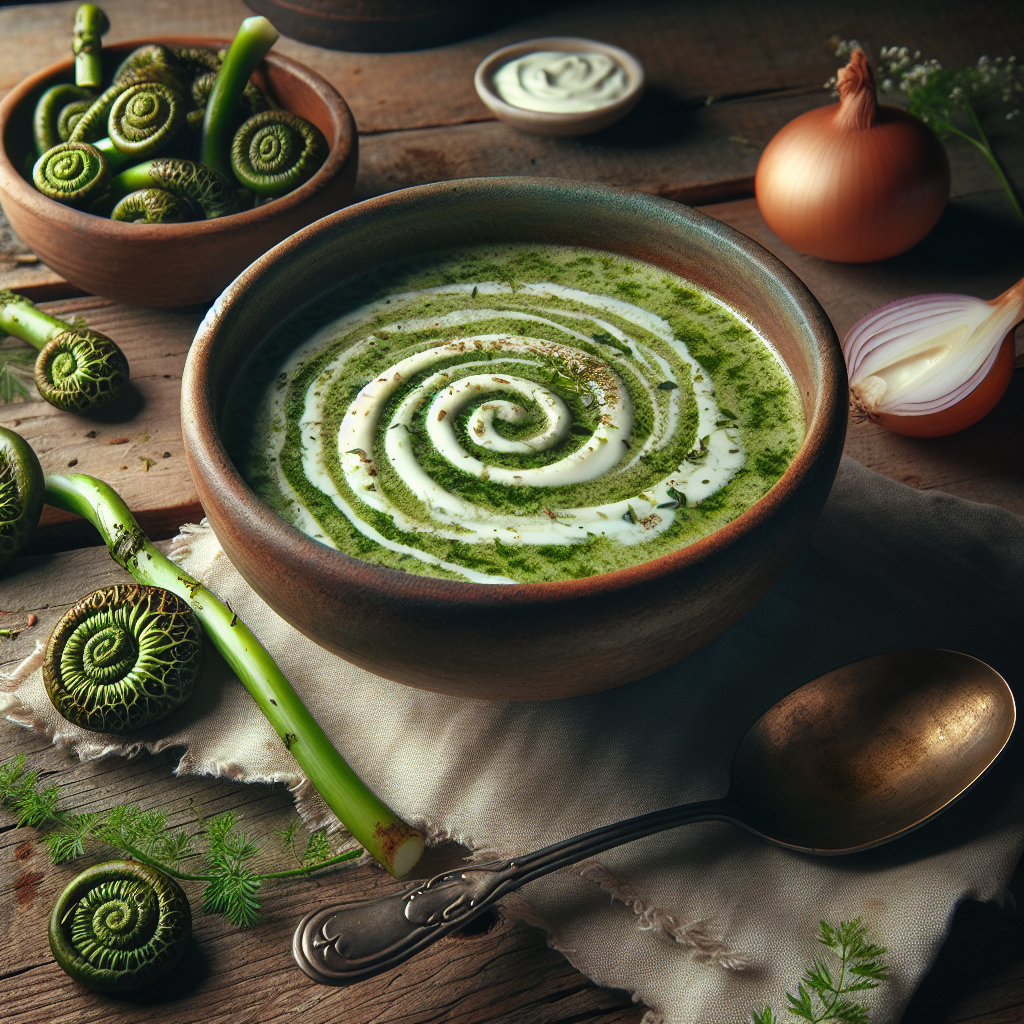 Nationalgericht Kanada: Fiddlehead Soup (Rezept)