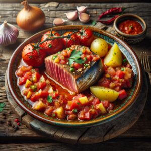 Nationalgericht Kap Verde: #Atum com Molho de Tomate# (Rezept)