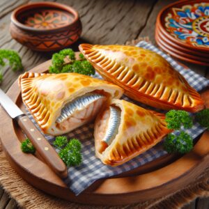 Nationalgericht Kap Verde: #Pastel com Recheio de Peixe# (Rezept)