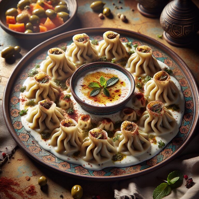Manti – Nationalgericht aus Kasachstan