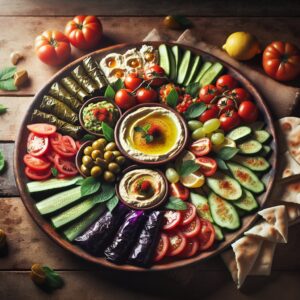 Nationalgericht Katar: #Mezze Platter# (Rezept)