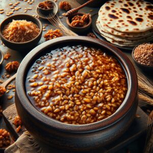 Nationalgericht Kirgisistan: #Sumalak# (Rezept)