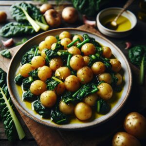 Nationalgericht Kroatien: #Mladi Krumpir s Blitvom i Maslinovim Uljem# (Rezept)