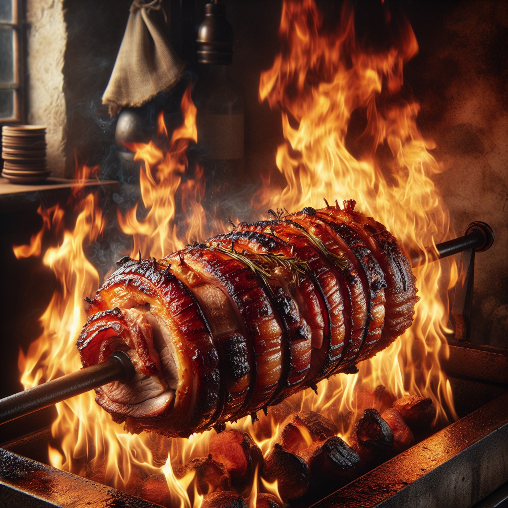 Nationalgericht Kroatien: Odojak s ražnja (Rezept)