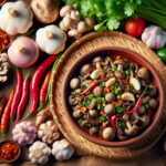 Nationalgericht Laos: #Jeow Het# (Rezept)