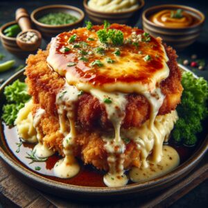 Nationalgericht Lettland: #Karbonāde ar sieru# (Rezept)