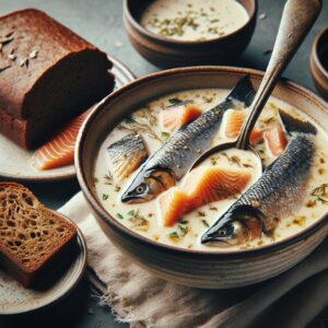 Nationalgericht Lettland: #Zivju zupa ar krējumu# (Rezept)
