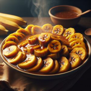 Nationalgericht Liberia: #Boiled Plantains with Gravy# (Rezept)