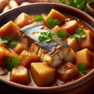 Nationalgericht Liberia: #Cassava Fish Gravy# (Rezept)