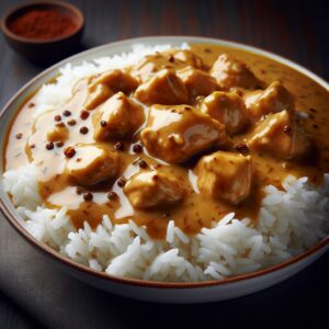 Nationalgericht Liberia: #Chicken Gravy with Rice# (Rezept)