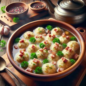 Nationalgericht Liechtenstein: #Speckknödel# (Rezept)
