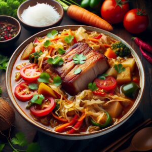 Nationalgericht Madagaskar: #Vary sy Henakisoa amin'ny Voanio# (Rezept)