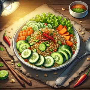 Nationalgericht Malaysia: #Kerabu Maggi# (Rezept)