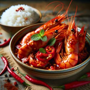 Nationalgericht Malaysia: #Udang Masak Merah# (Rezept)