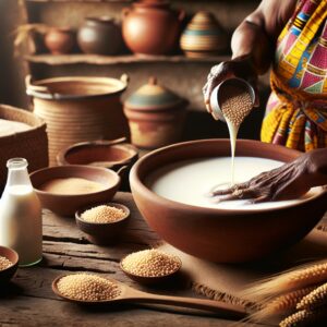Nationalgericht Mali: #Lait caillé au mil# (Rezept)