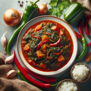 Nationalgericht Mali: #Sauce Feuille Patate# (Rezept)