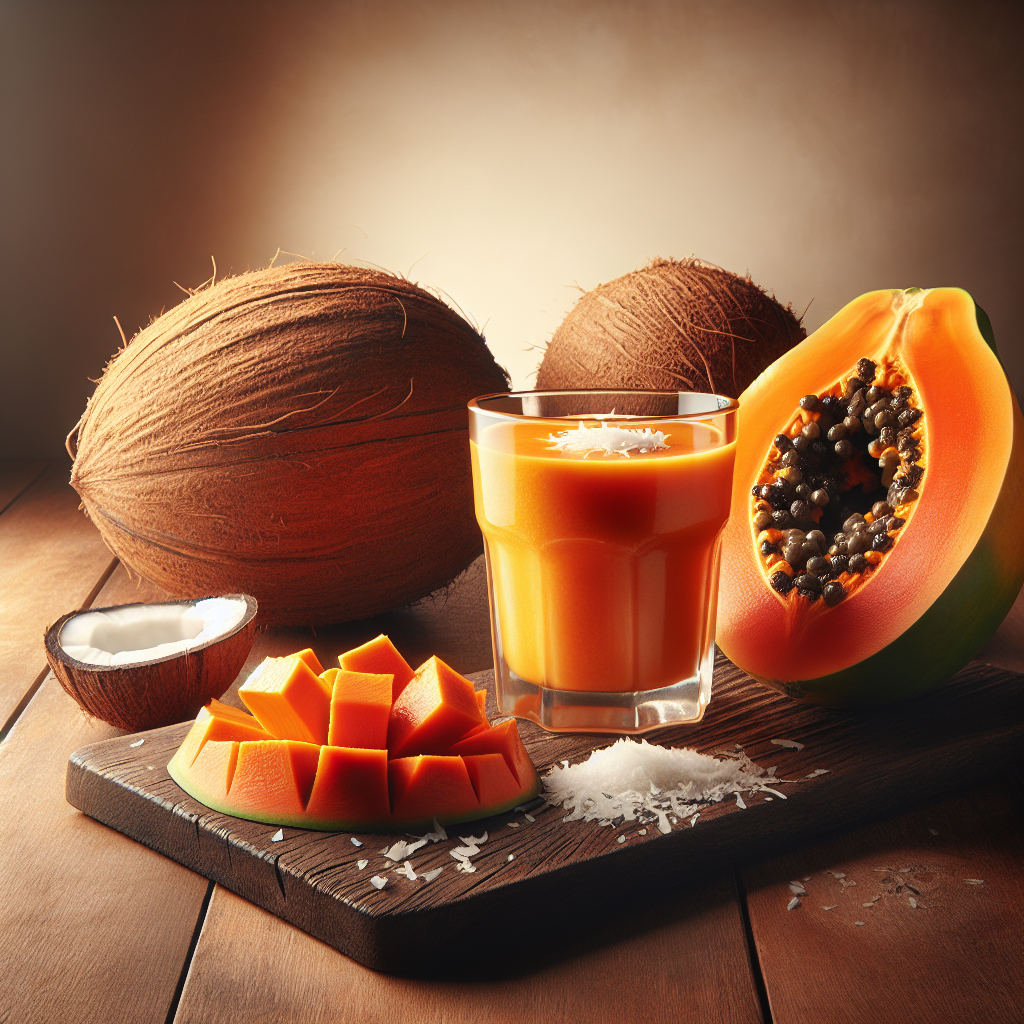 Nationalgericht Marshallinseln: Papaya Coconut Smoothie (Rezept)