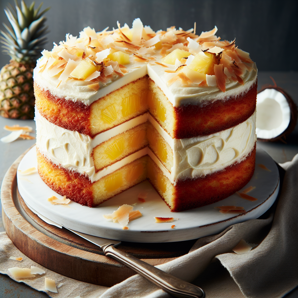 Nationalgericht Marshallinseln: Pineapple Coconut Cake (Rezept)