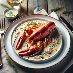 Nationalgericht Marshallinseln: #Poached Lobster in Coconut Sauce# (Rezept)