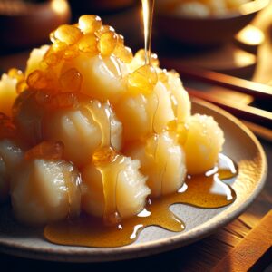 Nationalgericht Marshallinseln: #Steamed Cassava with Honey# (Rezept)