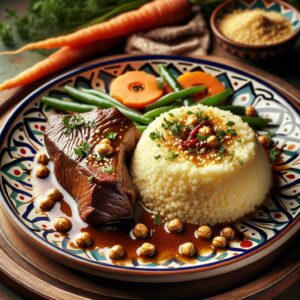 Nationalgericht Mauretanien: #Couscous au Chameau# (Rezept)