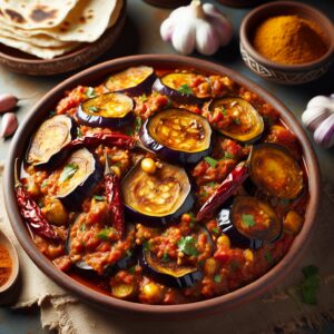 Nationalgericht Mauretanien: #Mderbel d’Aubergines# (Rezept)