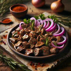 Nationalgericht Mazedonien: #Arnavut Ciğeri# (Rezept)