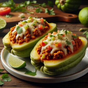 Nationalgericht Mexiko: #Chayotes Rellenos# (Rezept)