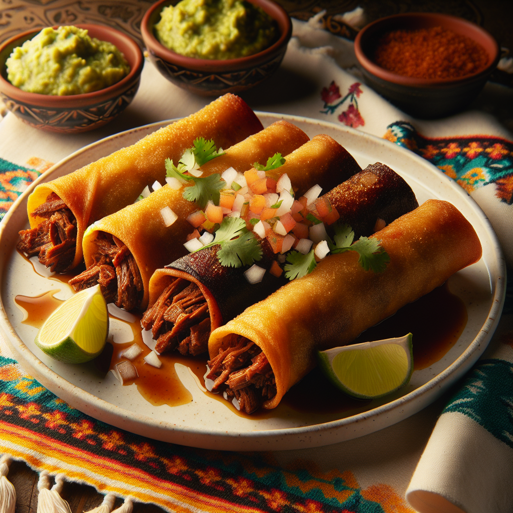 Nationalgericht Mexiko: Flautas de Barbacoa (Rezept)