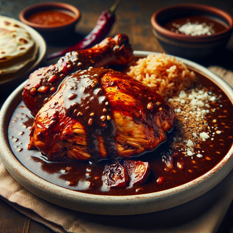 Pollo en Mole Poblano – Nationalgericht aus Mexiko