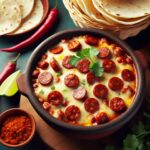 Nationalgericht Mexiko: #Queso Fundido con Chorizo# (Rezept)