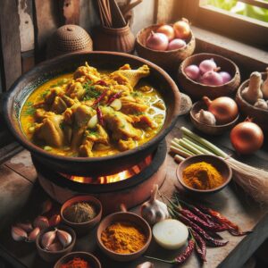 Nationalgericht Myanmar: #Burmese Chicken Curry# (Rezept)