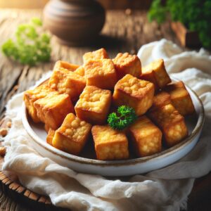 Nationalgericht Myanmar: #Fried Chickpea Tofu# (Rezept)