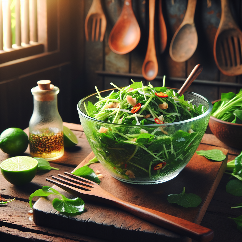 Nationalgericht Myanmar: Pennywort Salad (Rezept)