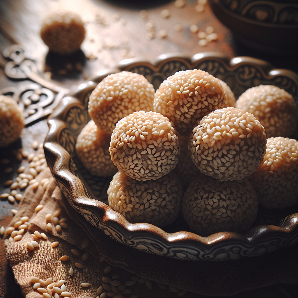 Nationalgericht Myanmar: Sesame Rice Balls (Rezept)