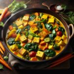 Nationalgericht Myanmar: #Tofu and Vegetable Curry# (Rezept)