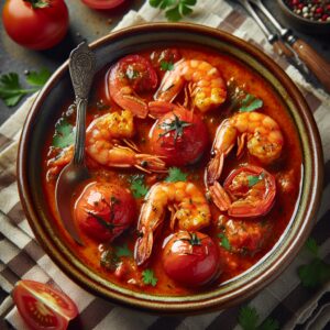 Nationalgericht Myanmar: #Tomato and Shrimp Curry# (Rezept)