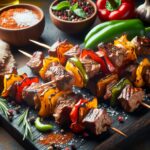 Nationalgericht Namibia: Gegrillte Lammspieße mit Paprika (Rezept) Nationalgericht Namibia: #Gegrillte Lammspieße mit Paprika# (Rezept)