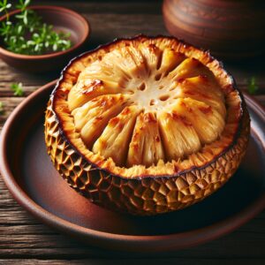 Nationalgericht Nauru: #Gebackene Brotfrucht# (Rezept)