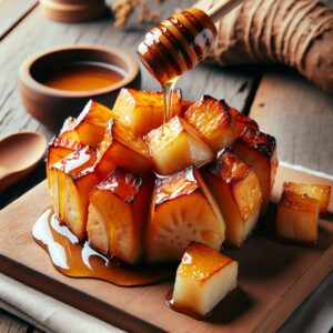 Nationalgericht Nauru: #Gebackener Taro mit Honig# (Rezept)