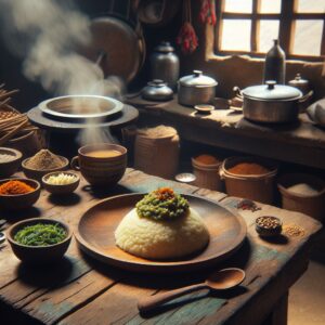 Nationalgericht Nepal: #Dhindo# (Rezept)