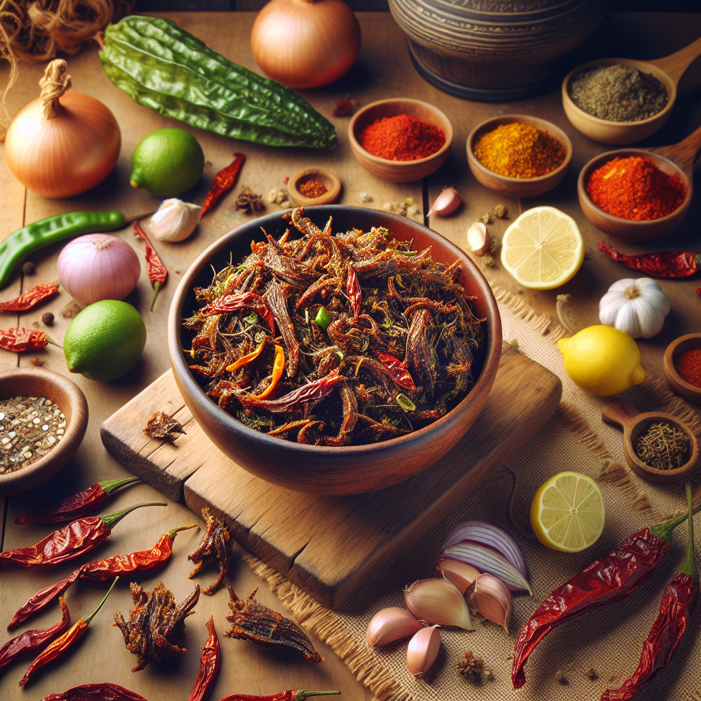 Nationalgericht Nepal: Sukuti Ko Achar (Rezept)
