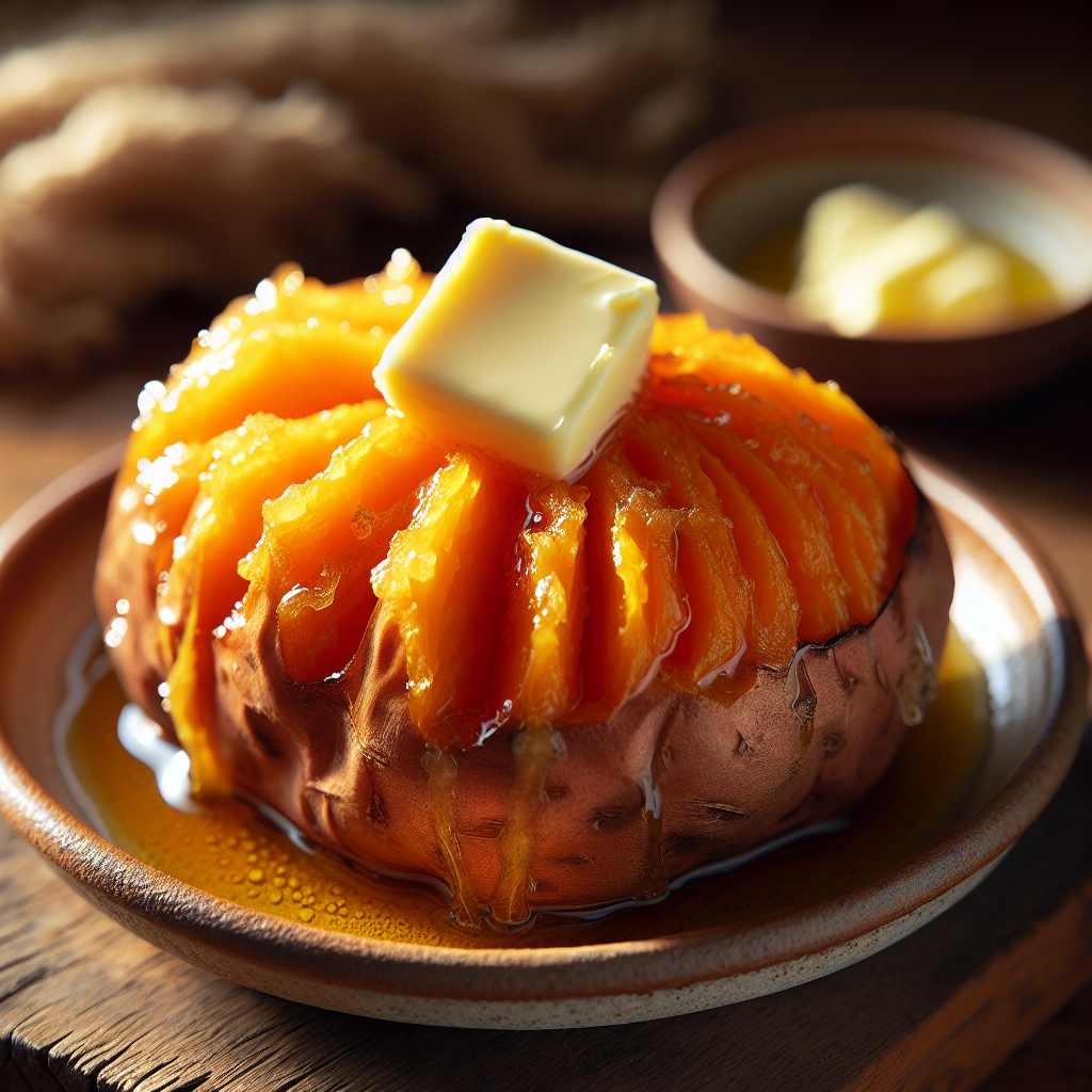 Nationalgericht Neuseeland: Buttered Kumara (Rezept)