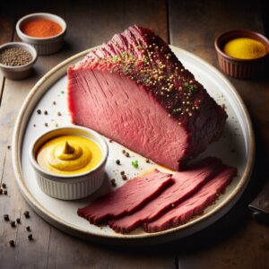 Nationalgericht Neuseeland: #Corned Beef with Mustard Sauce# (Rezept)