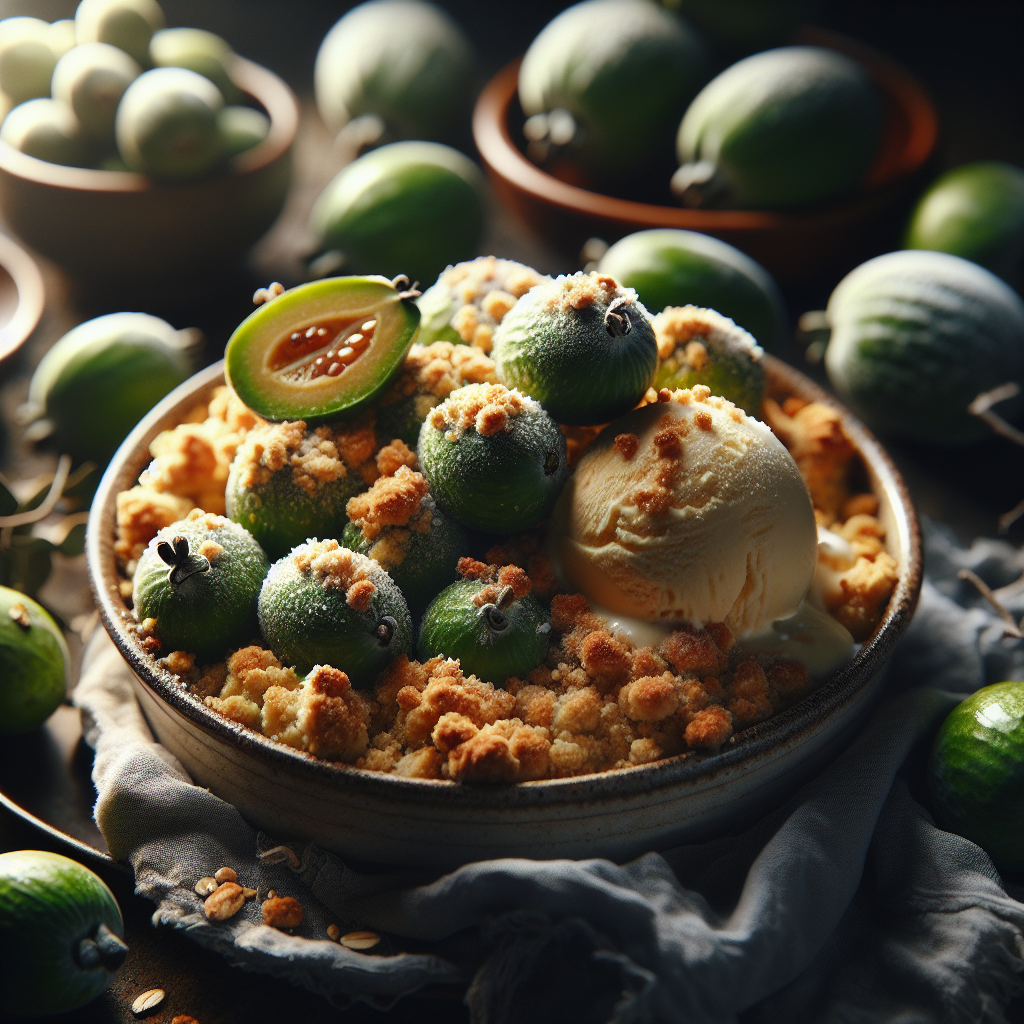 Nationalgericht Neuseeland: Feijoa Crumble (Rezept)